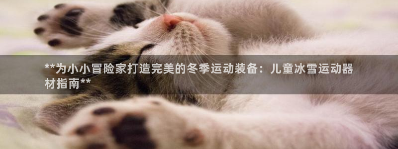 意昂3娱乐40996：**为小小冒险家打造完美的冬季